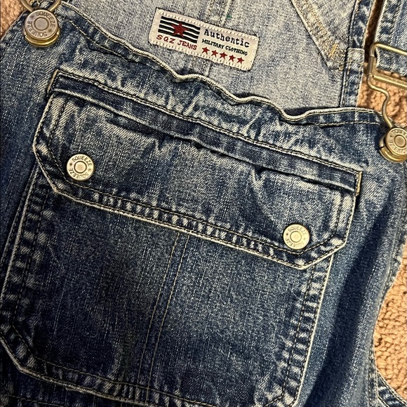 SOLD*** S SQZ Overalls Vintage Faded Denim Light Wash - Picture 5 of 9